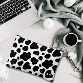 Schattige zwart-wit Koe patroon monogram Etui