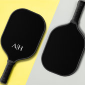 Schattige zwart-wit, modern monogram pickleball paddle
