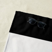 Schattige Zwart Wit Nostradamus Llama Pool Party Strandlaken (In situ)