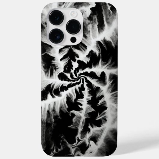Schattige Zwart Wit Tie Dye Case-Mate iPhone Case (Achterkant)