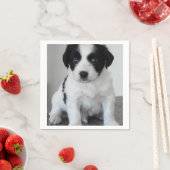 Schattige zwart-witpagina servetten (Insitu)