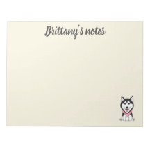 Schattige zwart-witte husky hond