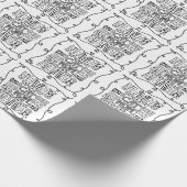 Schattige zwart-witte kattenmoeder voor kattenlief cadeaupapier (Hoek)