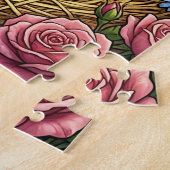 Schattige zwart-witte Poolse kip Legpuzzel (Zijkant)