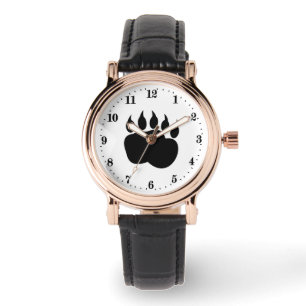 schattige zwarte beren dames horloge