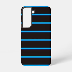 Schattige zwarte bluesky strepen samsung galaxy hoesje