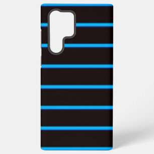 Schattige zwarte bluesky strepen samsung galaxy hoesje
