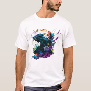 Schattige Zwarte Draak T-shirt