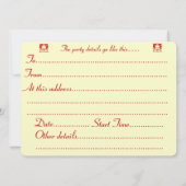 schattige zwarte en bruine pupil gekleed voor kers kaart (Achterkant)