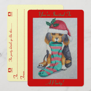 schattige zwarte en bruine pupil gekleed voor kers kaart