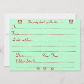 schattige zwarte en bruine puppy met kerstmis kaart (Achterkant)