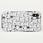 Schattige Zwarte En Witte Katten Case-Mate iPhone Case (Achterkant (horizontaal))