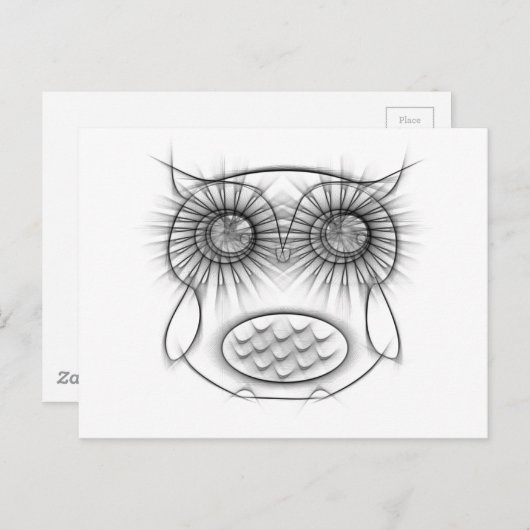 Schattige zwarte en witte olietanker briefkaart (Voorkant / Achterkant)