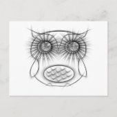 Schattige zwarte en witte olietanker briefkaart (Voorkant)