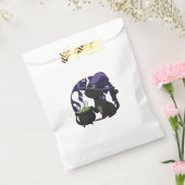 Schattige zwarte heks bedankzakje (Gezegeld)