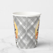 Schattige Zwarte Kat BOO Halloween Papieren Bekers (Rechts)