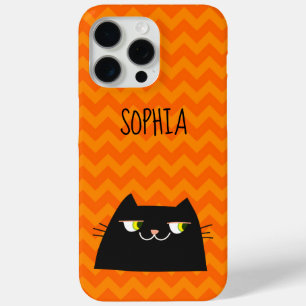 Schattige Zwarte Kat  iPhone 15 Pro Max Hoesje