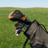 Schattige Zwarte Kat Golfheadcover (Insitu)