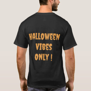 Schattige Zwarte Kat Halloween Pompoen Heksenhoed T-shirt
