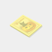 Schattige  zwarte kat Halloween pompoen Post-it® Notes (Schuin)