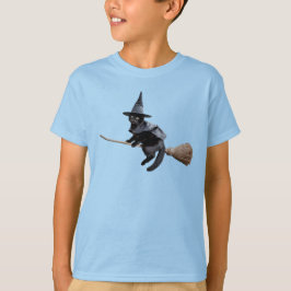 Schattige Zwarte Kat Heks Kinderen T-shirt