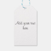 Schattige zwarte kat met gouden hart cadeaulabel (Achterkant)