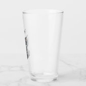 Schattige Zwarte Kat Miauw Glas (Links)