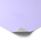 Schattige zwarte kat op licht periwinkle poster (Hoek)