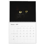 schattige zwarte katten kalender (Feb 2027)