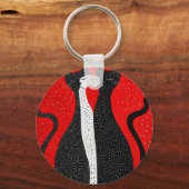 Schattige zwarte katten sleutelhanger (Achterkant)