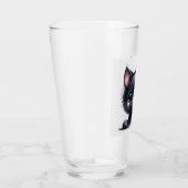 Schattige zwarte Kawaii-kat Glas (Rechts)