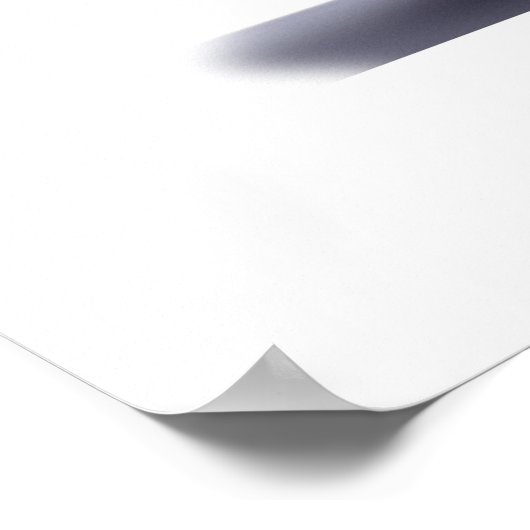 Schattige zwarte Kawaii-kat Poster (Hoek)