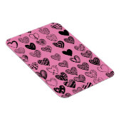 Schattige zwarte kraaktekening magneet (Rechterzijde)