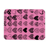 Schattige zwarte kraaktekening magneet (Horizontaal)