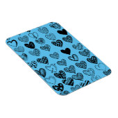 Schattige zwarte kraaktekening magneet (Rechterzijde)