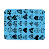 Schattige zwarte kraaktekening magneet (Horizontaal)