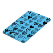 Schattige zwarte kraaktekening magneet (Linkerzijde)