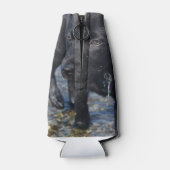 Schattige zwarte lab Puppy Dog Flesjeskoeler (Achterkant)