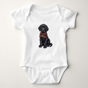 Schattige zwarte Labrador Retriever-vakantie zakho Romper