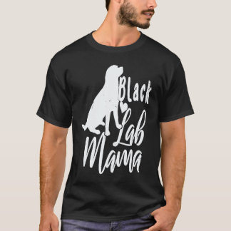 Schattige Zwarte Labs Mama Labrador Retriever T-shirt