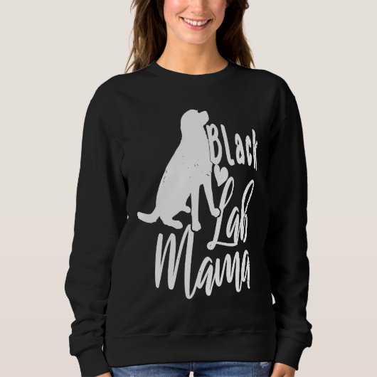 Schattige Zwarte Labs Mama Labrador Retriever Trui (Voorkant)