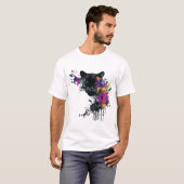 Schattige Zwarte Panter T-shirt (Voorkant volledig)