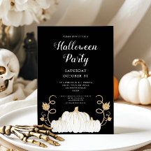 Schattige Zwarte Pompoen Halloween Feest