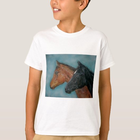 schattige zwarte schotel - kastanjebruine fokkerij t-shirt (Voorkant)