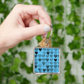 Schattige zwarte Sleutelhanger voor krabbeltrekken (Hand)