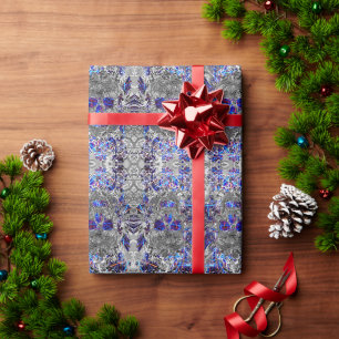 Schattige zwarte witte kleurrijke neon schedel cadeaupapier