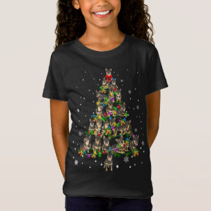 Schattige Zweeds Vallhund hond Kerstboom cadeau de T-shirt