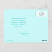 Schattige zwembad feest meisje's dank je briefkaar briefkaart (Achterkant)