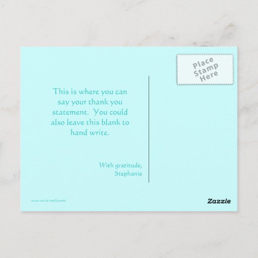 Schattige zwembad feest meisje's dank je briefkaar briefkaart (Achterkant)