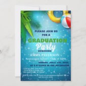 Schattige Zwembad Party, Zwemmen Afstuderen cadeau Kaart (Voorkant)